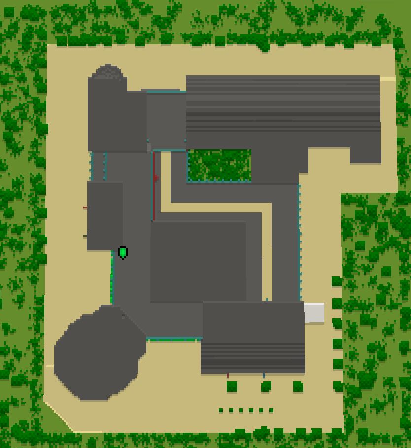 Map of the Treasure House in Minecraft